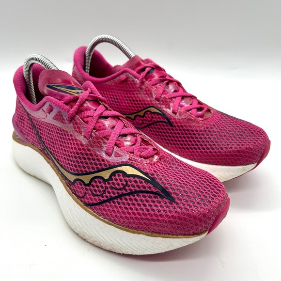 Saucony Endorphin Pro 3 Shoes 9.5 Womens Prospect Quartz Pink Sneakers S10755-40 - Picture 4 of 11